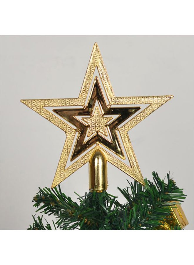 Decorative Tree Topper Glitter Star Ornament 20cm - Image 2