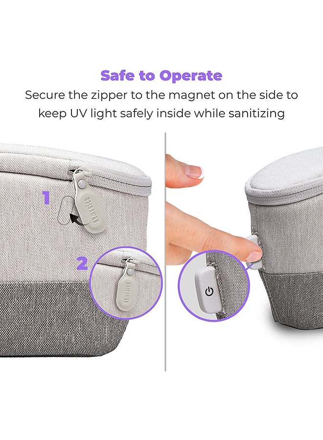 HoMedics - UV-Clean Portable Sanitizer Bag Grey - Image 1
