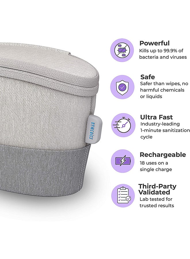 HoMedics - UV-Clean Portable Sanitizer Bag Grey - Image 1
