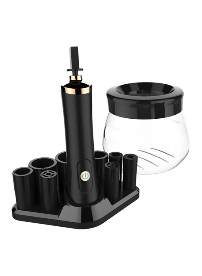 بيوينتي مُنظف فرشاة المكياج الكهربائي أسود/ شفاف/ ذهبي - Image 1