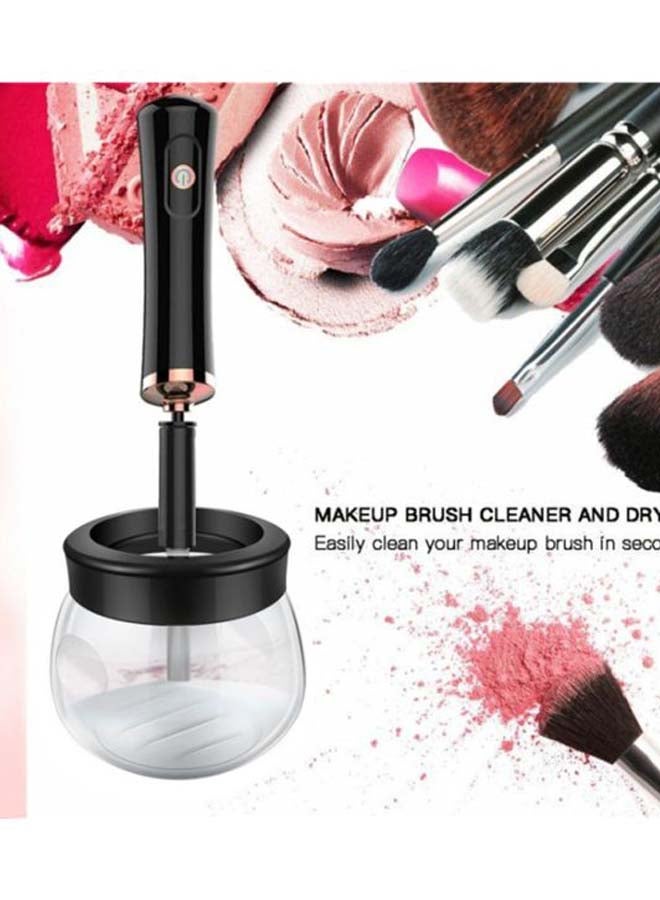 بيوينتي مُنظف فرشاة المكياج الكهربائي أسود/ شفاف/ ذهبي - Image 3