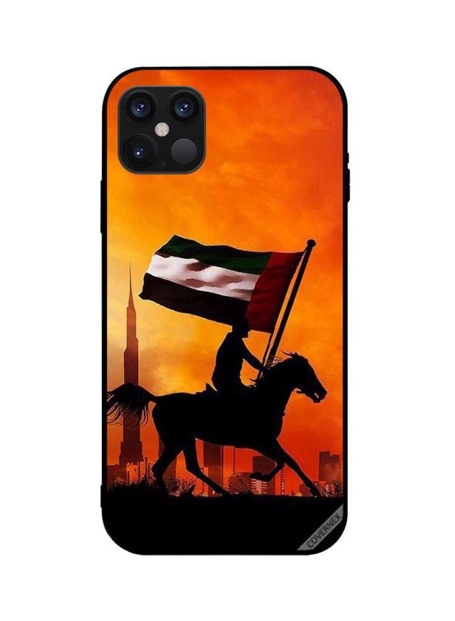 Covernex Apple iPhone 12 Pro Max Protective Case Cover Printed Featuring Holding UAE Flag While Running DESIGN_1301 - Image 1