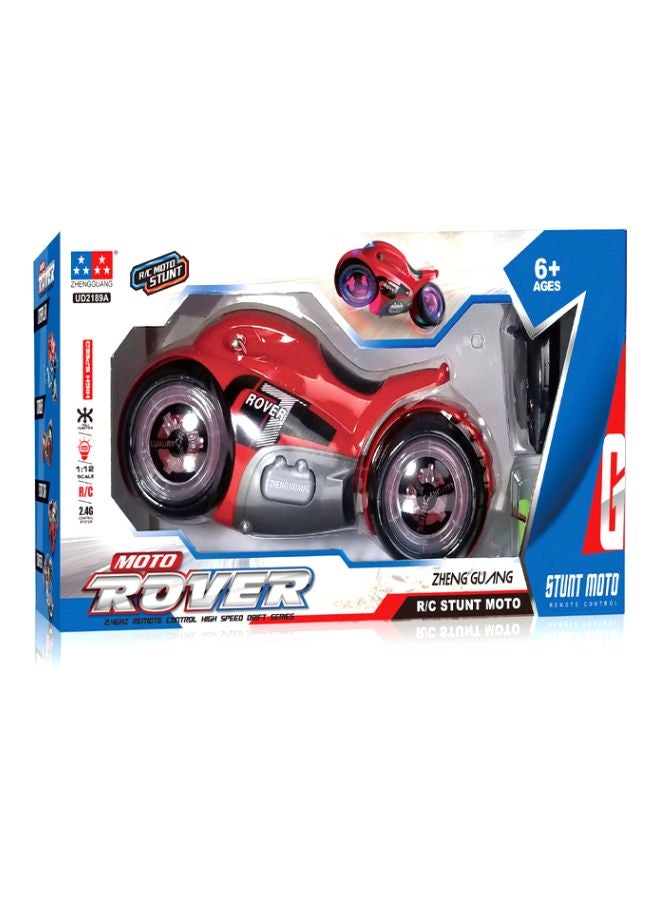 FAMILY CENTER 1:12 R/C Stunt Moto Bike Rechargable Full Function 10-2189A  - Image 2