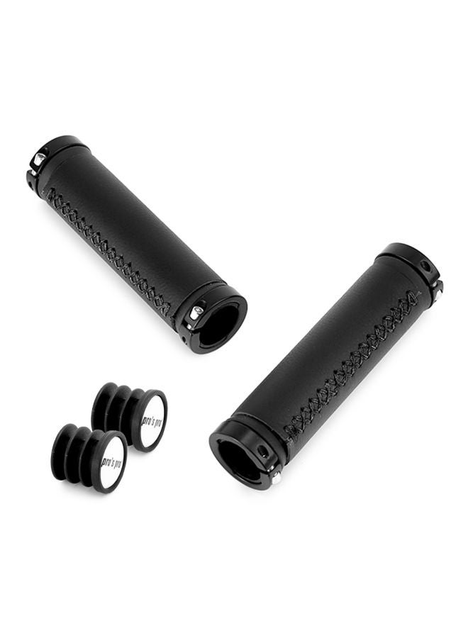 Generic - Pair Of Bicycle Handlebar Grips With End Caps - Image 1