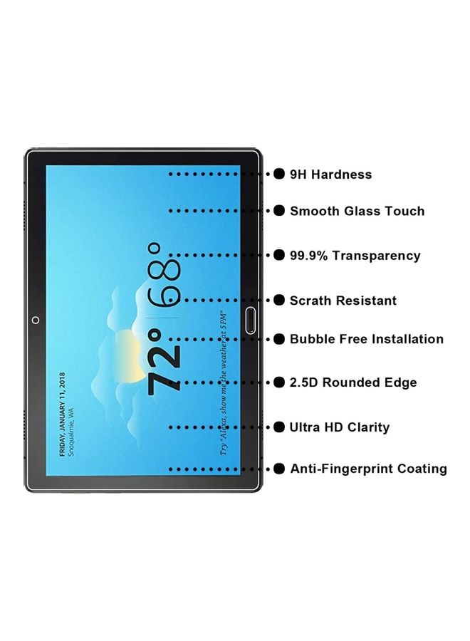Tempered Glass Tempered Glass For Lenovo Tab P10 Screen Protector Clear  - Image 2