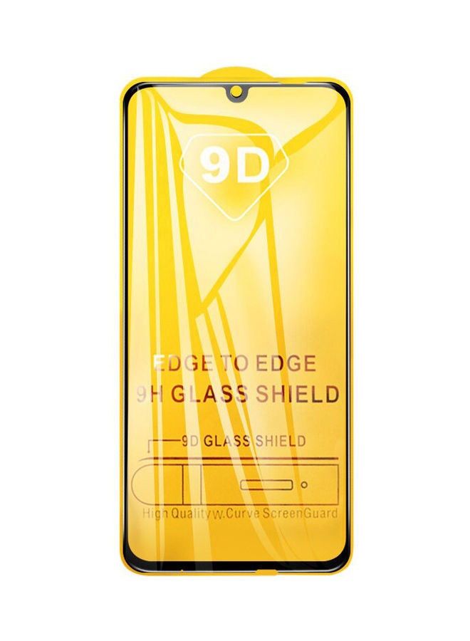 تيمبرد غلاس لاصقة حماية للشاشة 9D من الزجاج المقوى ولصق باستخدام تقنية فول جلو لموبايل هواوي هونر 10i أسود - Image 1