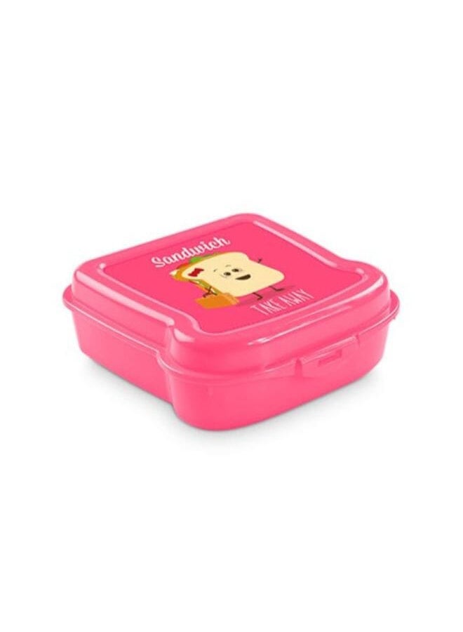 HEGA - Square Lunch Box Multicolour 14x14x5cm - Image 1