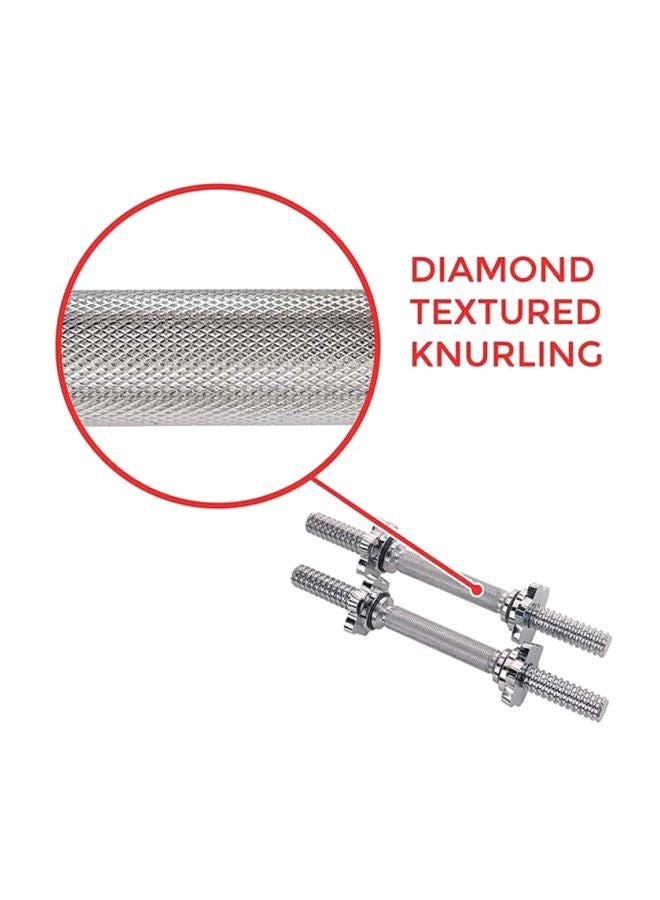 Marshal Fitness Chromed Dumbbell Bars  - Image 3
