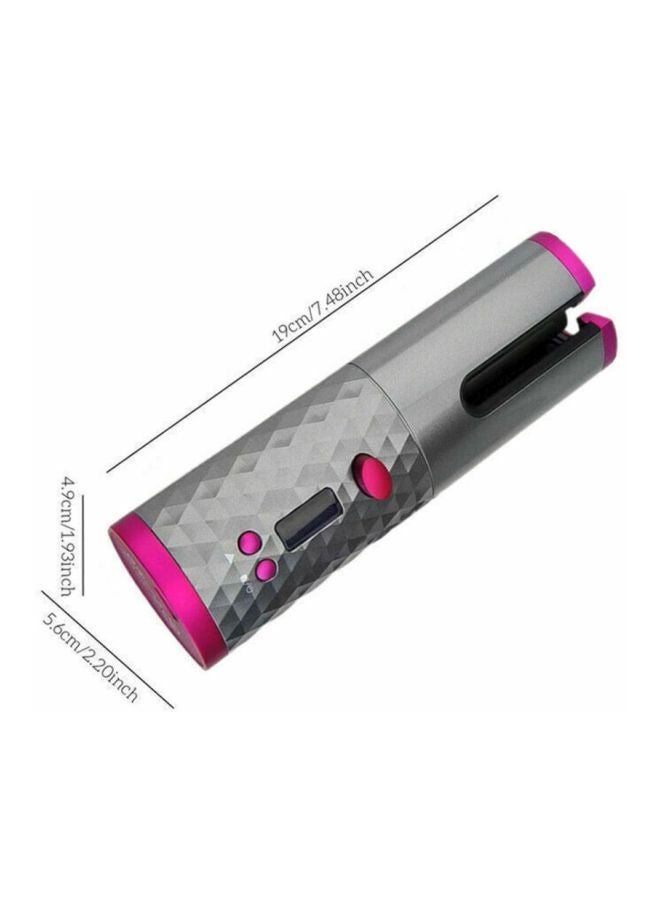 Rechargeable USB Hair Curler Grey/Pink - Image 2