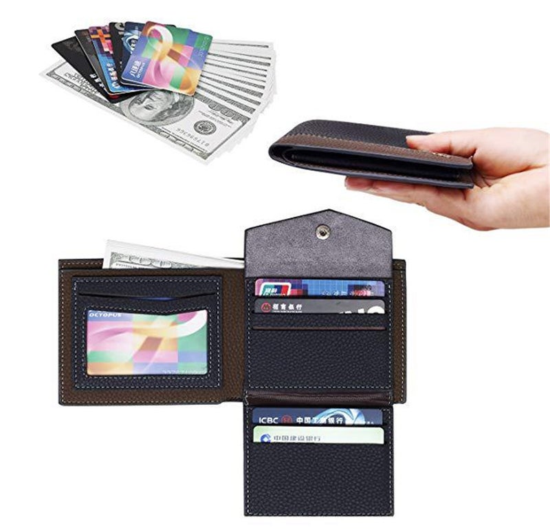 Multifunctional New Ultra Thin Bi-Fold Wallet Black  - Image 3