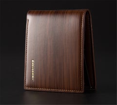 Generic Short Multi Card Business Bi-Fold Wallet Brown  - Image 2