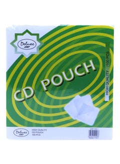 Deluxe 100-Piece CD/DVD Pouches White  - Image 2
