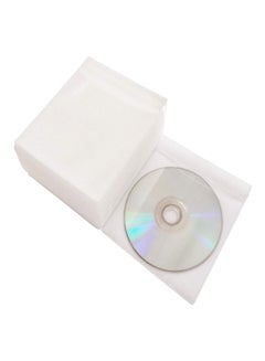 Deluxe 100-Piece CD/DVD Pouches White  - Image 1
