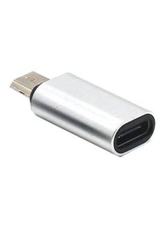 Type-C Female To Micro USB Male Adapter Silver