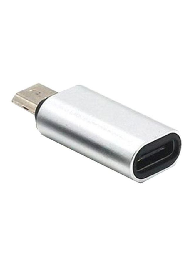 Generic - Type-C Female To Micro USB Male Adapter Silver - Image 1