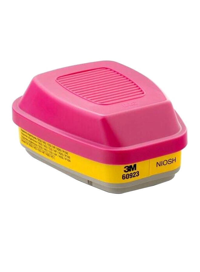3M Performance Cartridge For Multi Purpose Respirator Pink/Yellow - Image 1