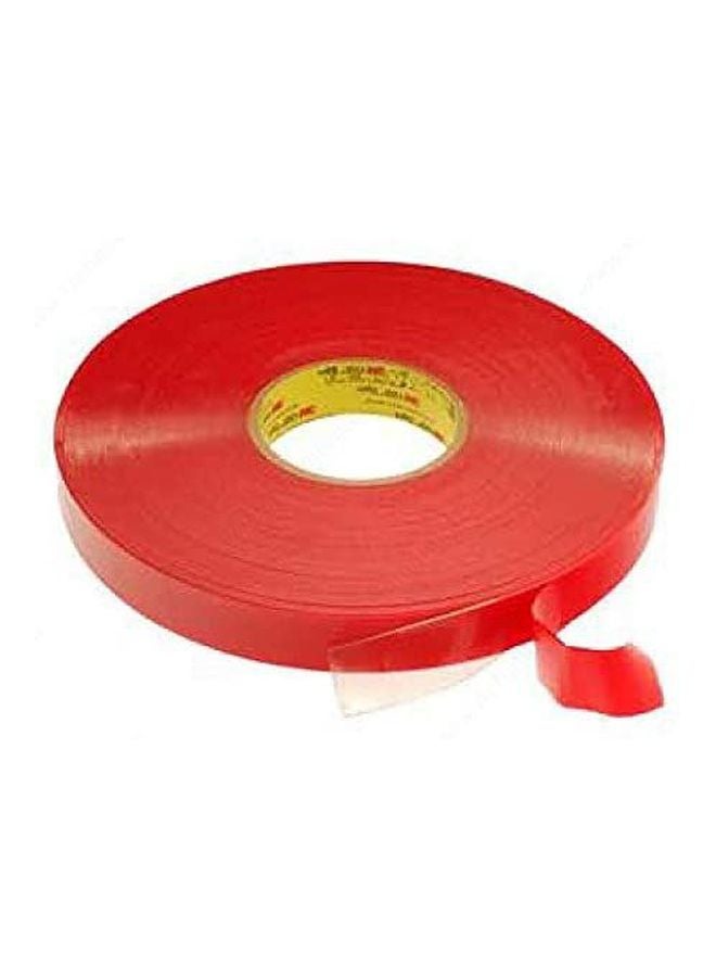 3M VHB Double Sided Heavy Duty Clear Acrylic Sponge Tape Red - Image 3