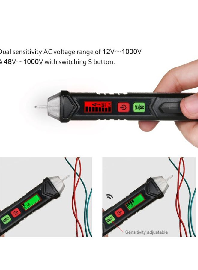 KKmoon Portable Non-Contact AC Voltage Tester Pen Black/Clear  - Image 5