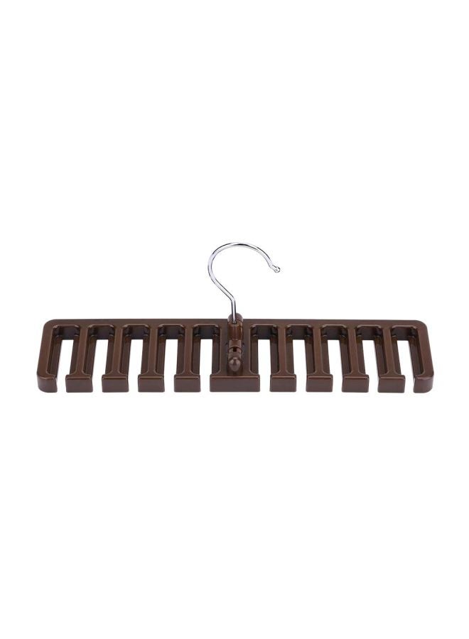 Bluelans Clothes Hanger And Holder Organizer Brown 30.5x7.3x1.4cm - Image 1