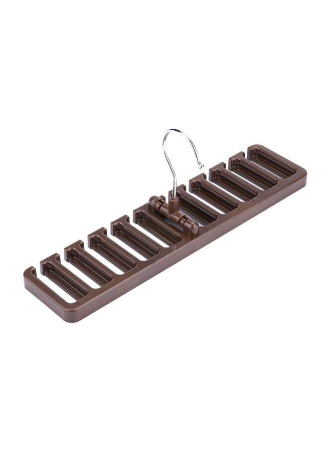 Bluelans Clothes Hanger And Holder Organizer Brown 30.5x7.3x1.4cm - Image 2