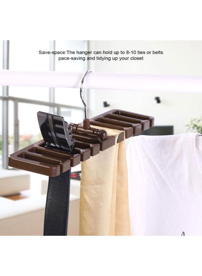 Bluelans Clothes Hanger And Holder Organizer Brown 30.5x7.3x1.4cm - Image 5