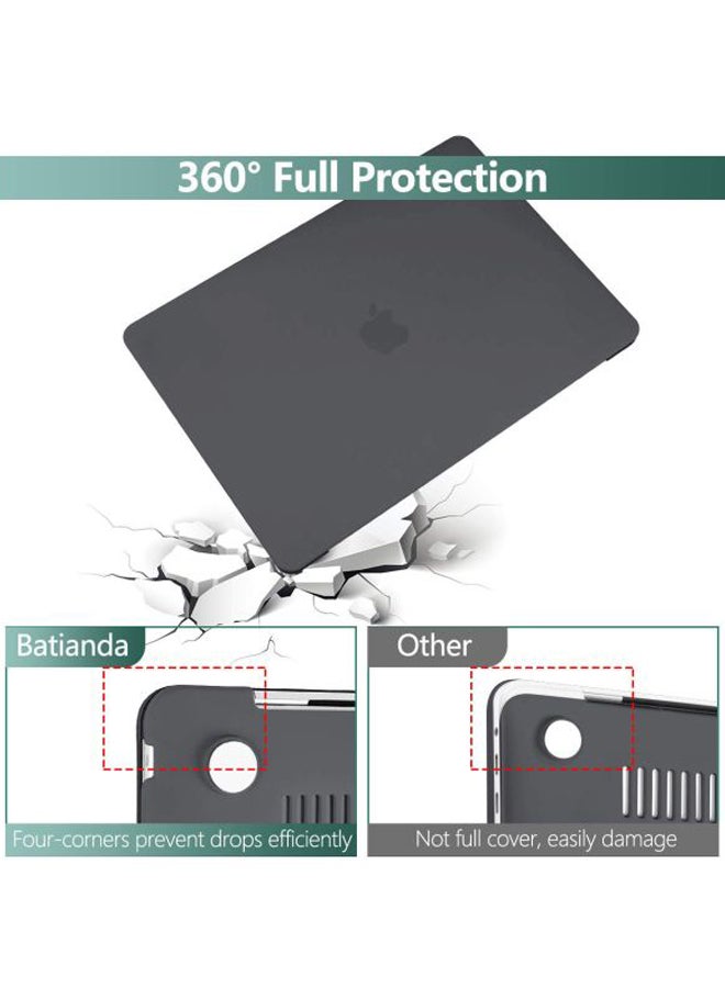 Protective Hard-Shell Case For Apple MacBook Pro 16 Inch Black - Image 4