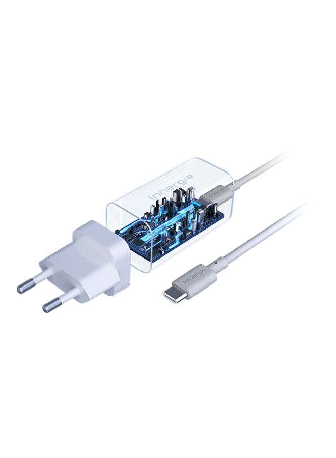 إينيرجي محول طاقة 60C برو بمنفذ USB-C أبيض - Image 2