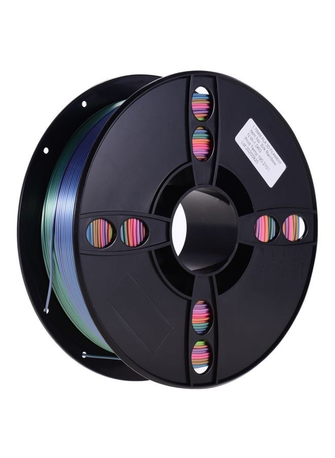 Aibecy Silk PLA 3D Printer Filament Spool Rainbow  - Image 1