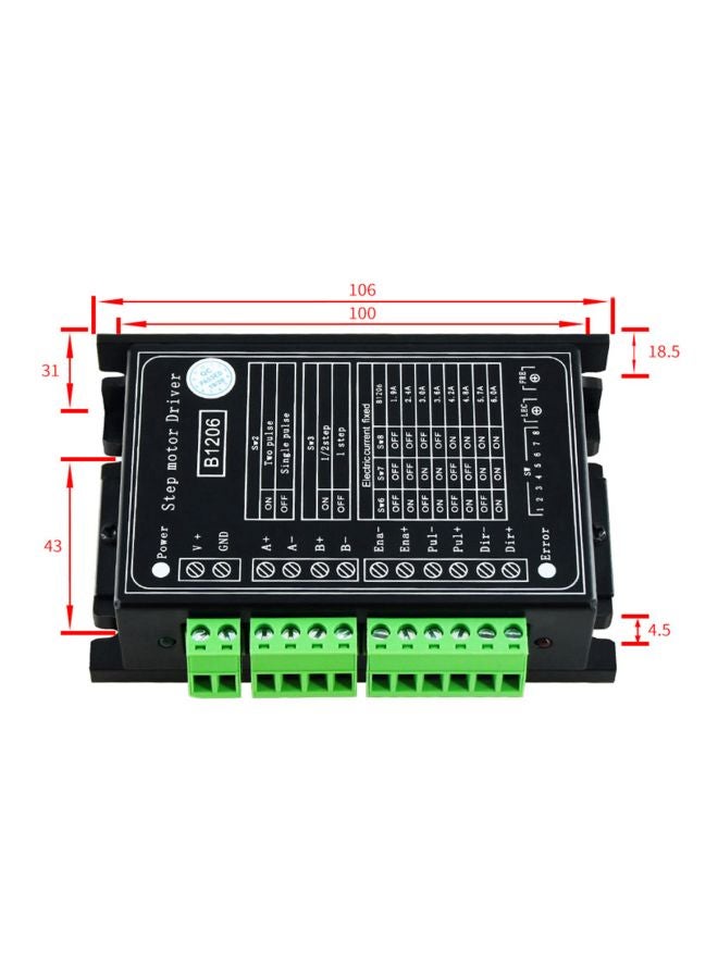 Aibecy 2-Phase Stepper Motor Step Driver Black/Green  - Image 3