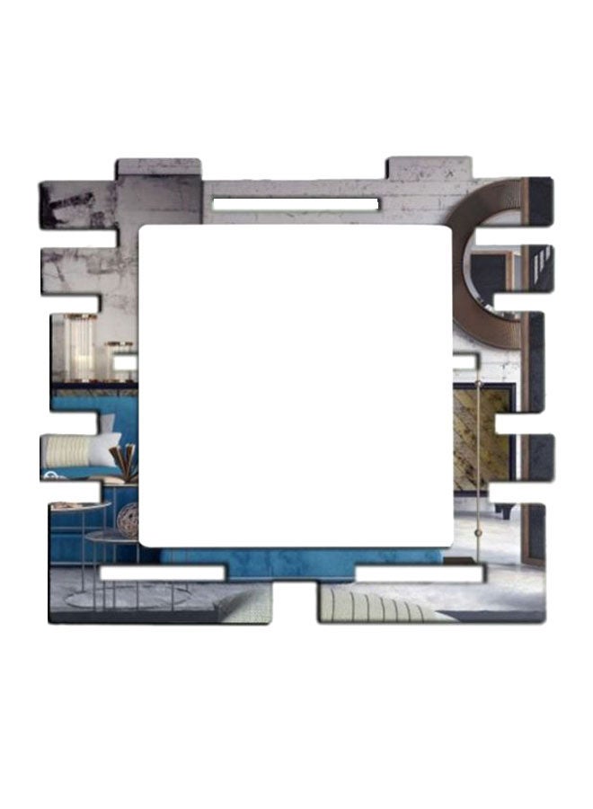 شاربدو ملصق مفتاح جداري مزخرف فضي - Image 1