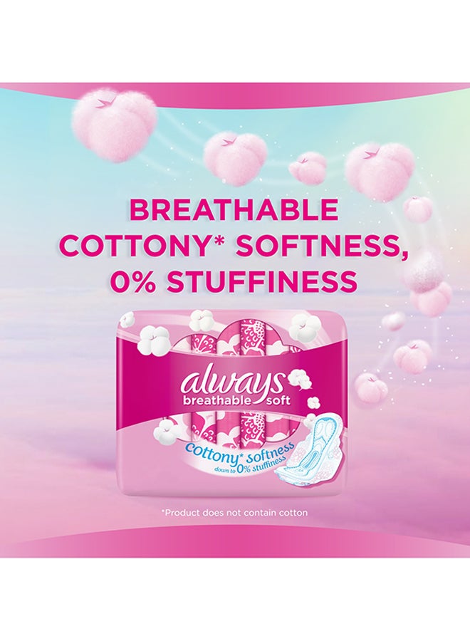 Breathable Soft Maxi Thick, Large Sanitary Pads With Wings, 30 Pieces - v1602946319/N22982830A_5