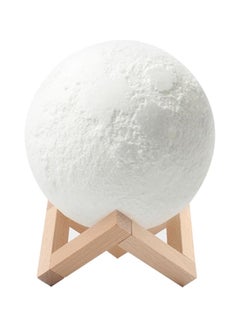 3D Print Moon Lamp With Stand White 8centimeter