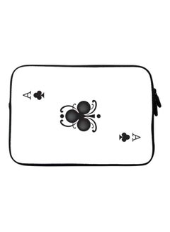 Premium Designer Sleeve With Strap For 15-Inch Laptop Ace of Clubs