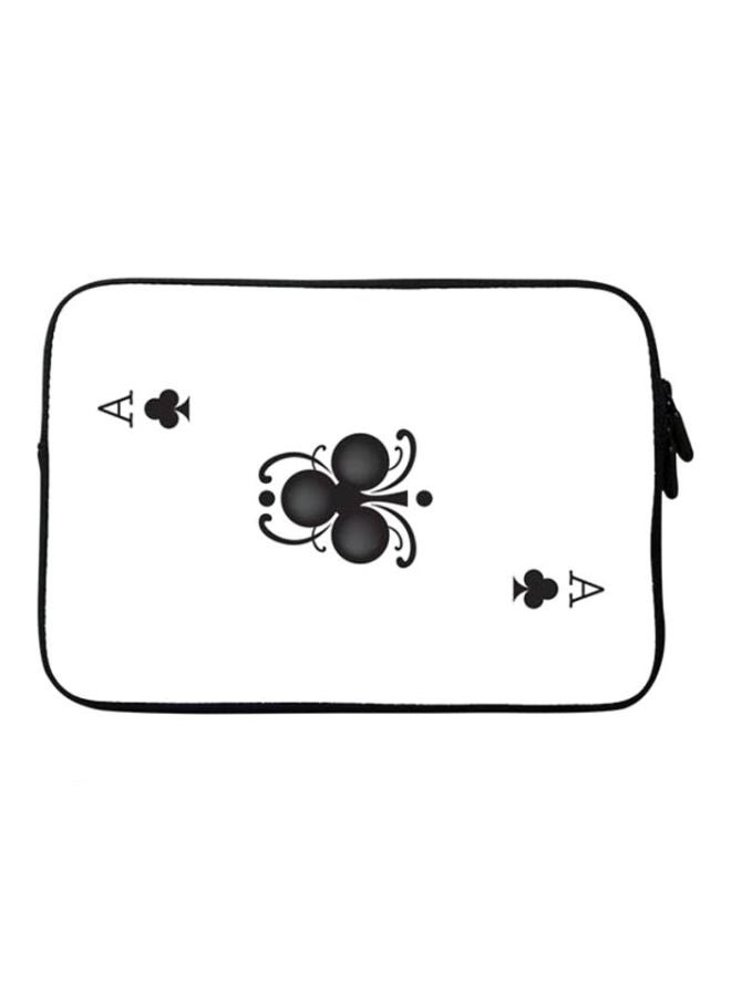 Stylizedd - Premium Designer Sleeve With Strap For 15-Inch Laptop Ace of Clubs - Image 1