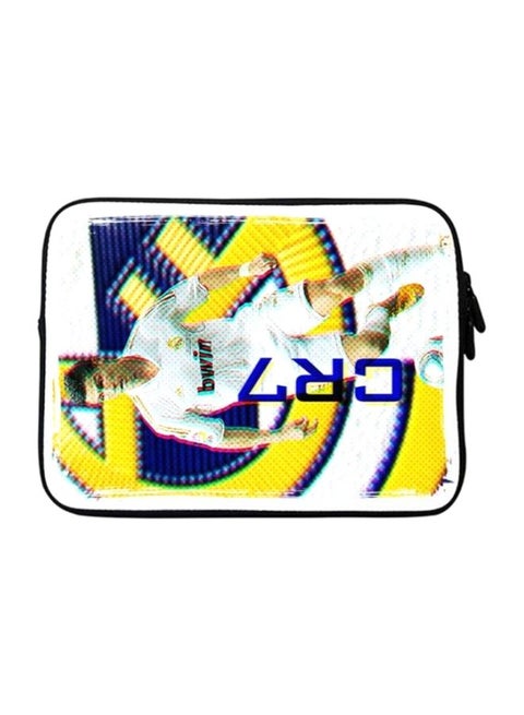 Premium Designer Sleeve With Strap For 15-Inch Laptop CR7 Real Madrid