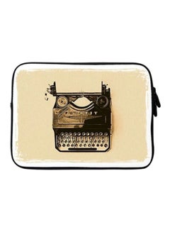 Designer Sleeve With Strap For 15-Inch Laptops Typewriter