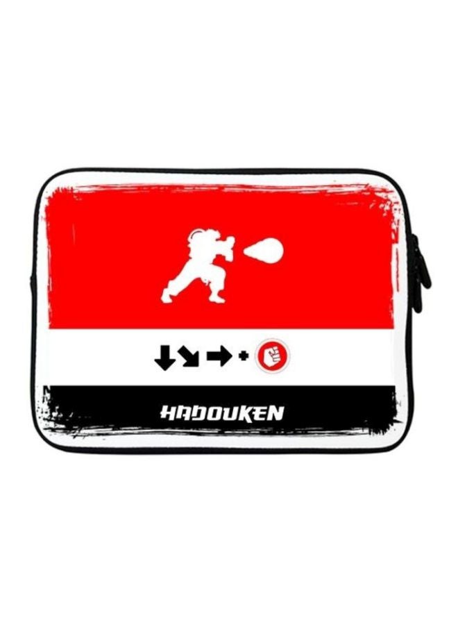 Stylizedd Printed Designer Sleeve With Strap For 15-Inch Laptops Hadouken - Image 1