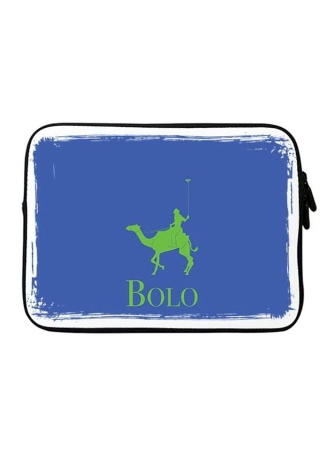 Stylizedd Premium Designer Sleeve With Strap For 15-Inch Laptops Bolo Blue - Image 1