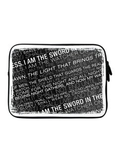 Premium Designer Sleeve With Strap For 15-Inch Laptop GOT Night's Watcher Oath