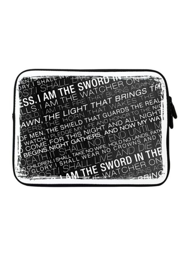 Stylizedd - Premium Designer Sleeve With Strap For 15-Inch Laptop GOT Night's Watcher Oath - Image 1