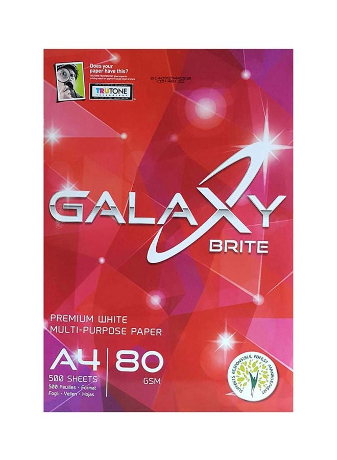 جالاكسي مجموعة أوراق طباعة الصور مقاس A4 مكونة من 500 قطعة - Image 1