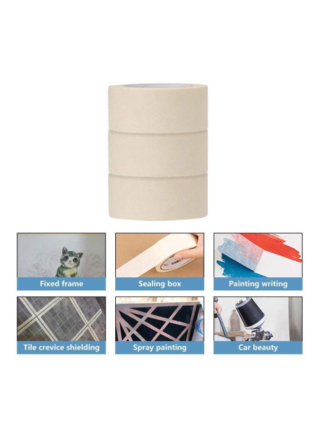 Generic Pack Of 8 Masking Tape (2 inch x 20 yard) Ivory  - Image 4