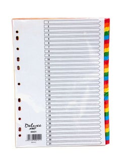 Deluxe 10-Piece A4 Paper Divider Multicolour UAE | Dubai, Abu Dhabi