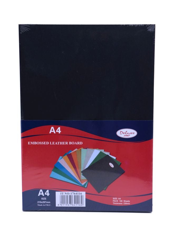 Deluxe - 100-Piece A4 Binding Sheet Card Black - Image 1