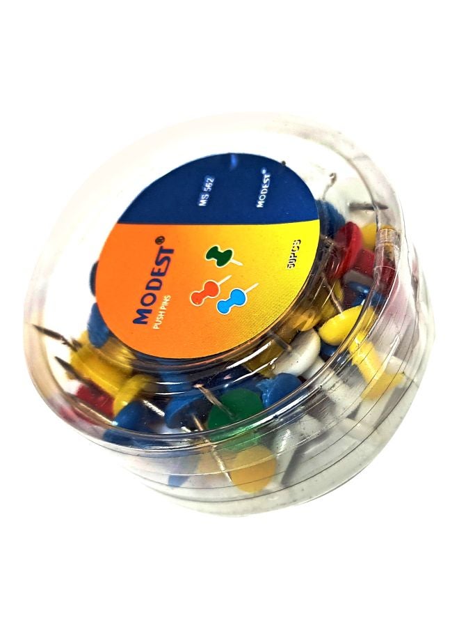 MODEST 50-Piece Push Pins Multicolour - Image 1