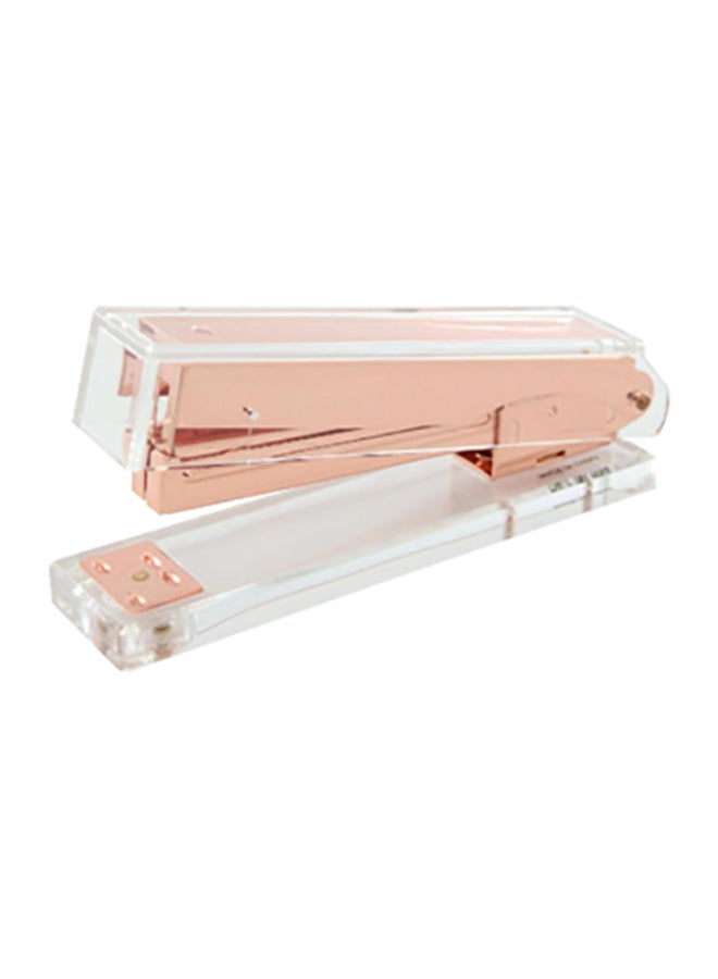 روكو دباسة مكتب ذهبي وردي/شفاف - Image 1