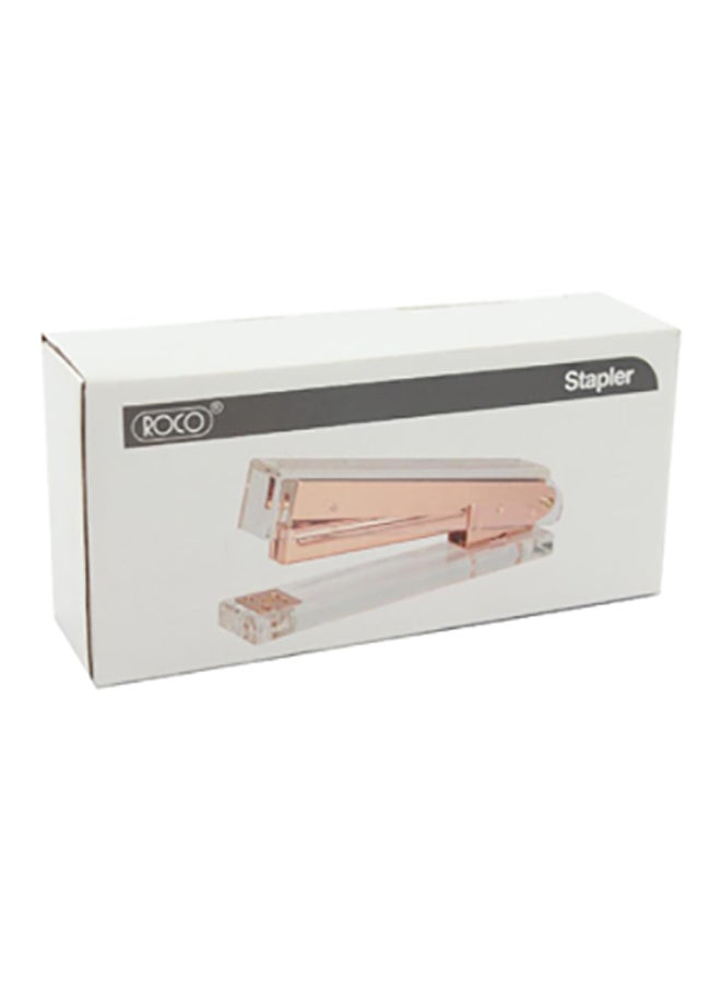 روكو دباسة مكتب ذهبي وردي/شفاف - Image 2