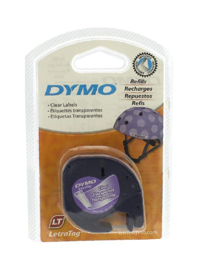 Dymo Letratag Label Tape Clear