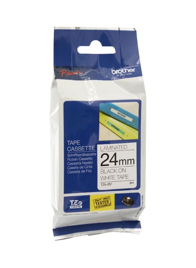 brother TZe Label Printer Tape Blue/Yellow