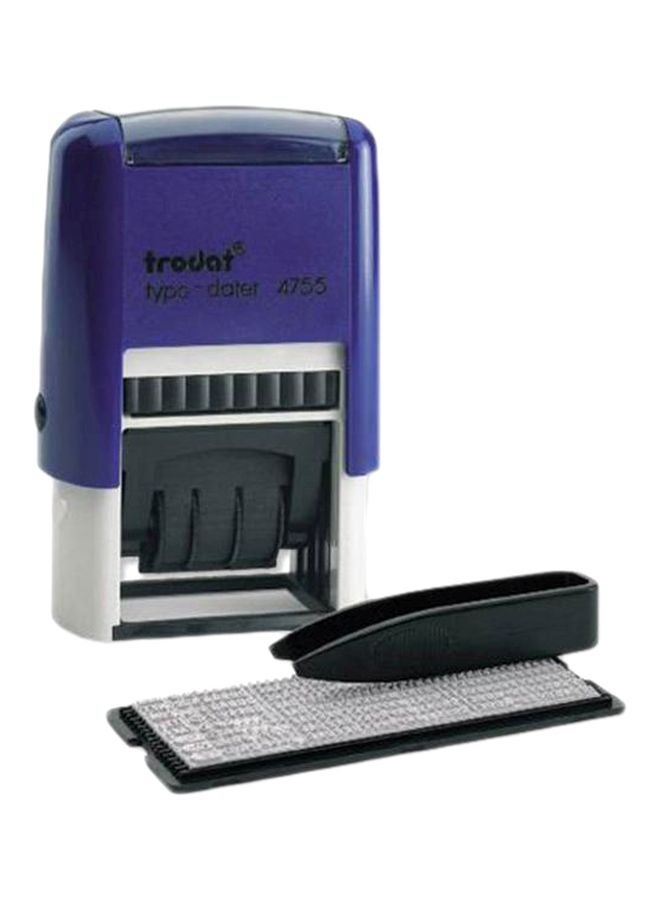 ترودات ختم للتأريخ الميلادي ذاتي التحبير 4755 أزرق-أبيض